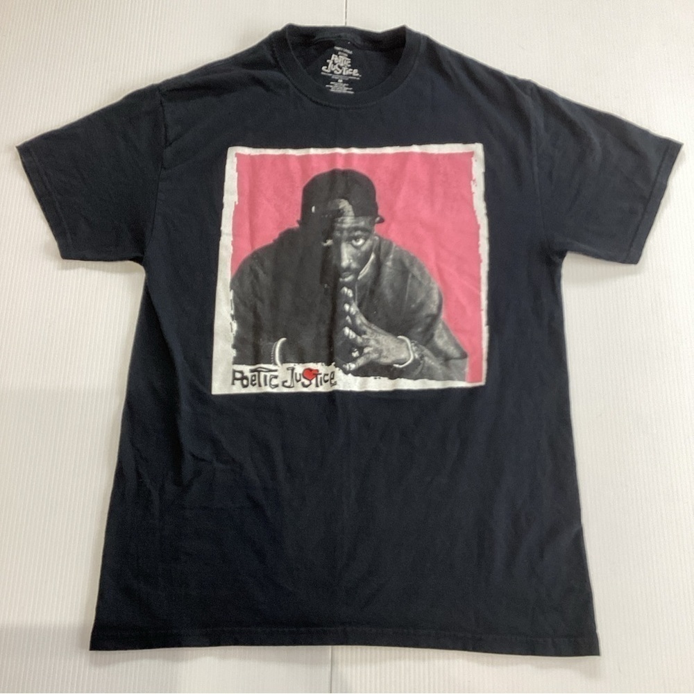 2pac Shirt Tupac Shakur Poetic Justice T-shirt Mens M Hip Hop Rap Movie 90s
